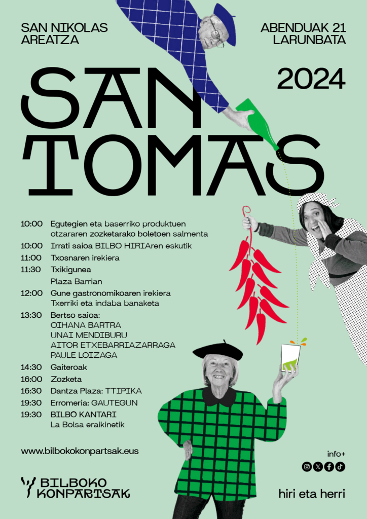 Feria de Santo Tomás mañana con Bilboko Konpartsak